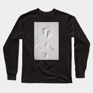 Footsteps on the sand Long Sleeve T-Shirt